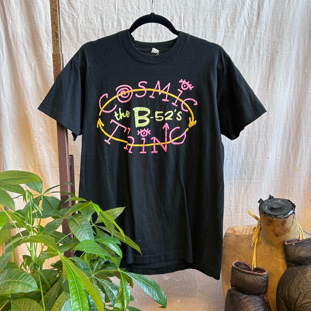 Vintage B-52s Cosmic Thing Tour Shirt 80s